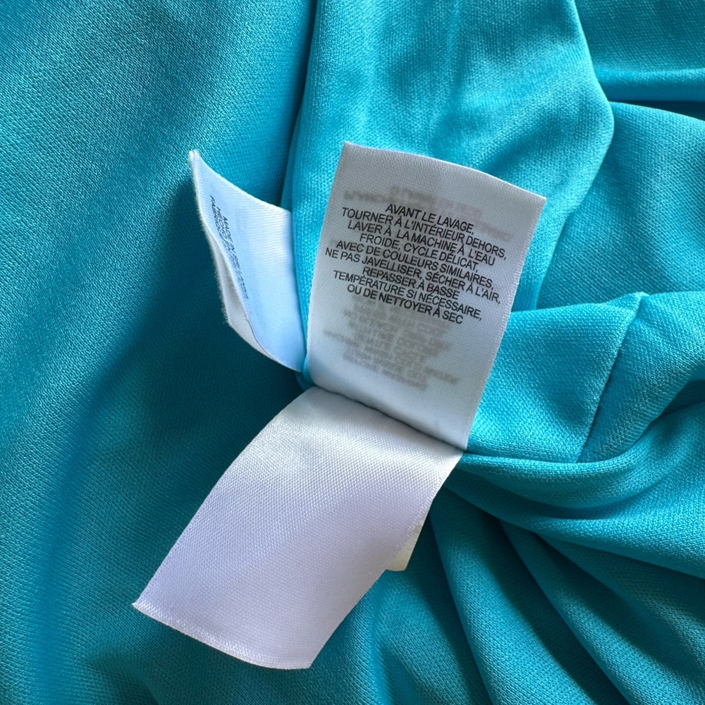 Pappagallo Turquoise and Yellow Dress - Picture 5 of 12